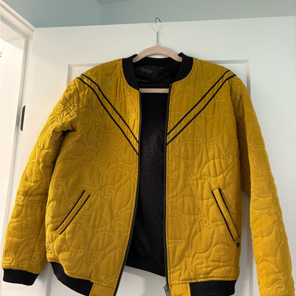 Women’s Mustard Yellow Quilted Bombet Jacket